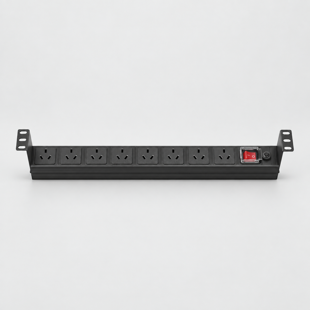8-Outlet Australian-Style Rack PDU — studio-restyled supplier reference image
