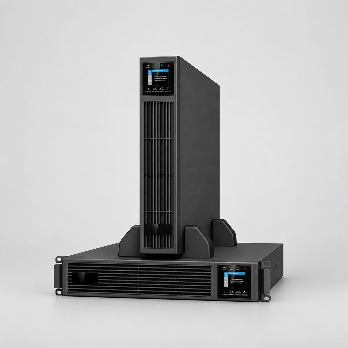 3kVA / 3kW Rack / Tower Online UPS — studio-restyled supplier reference image