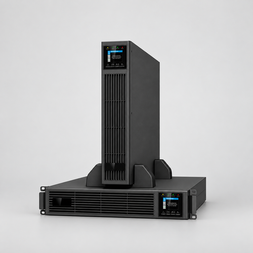 3kVA / 3kW Rack / Tower Online UPS — studio-restyled supplier reference image